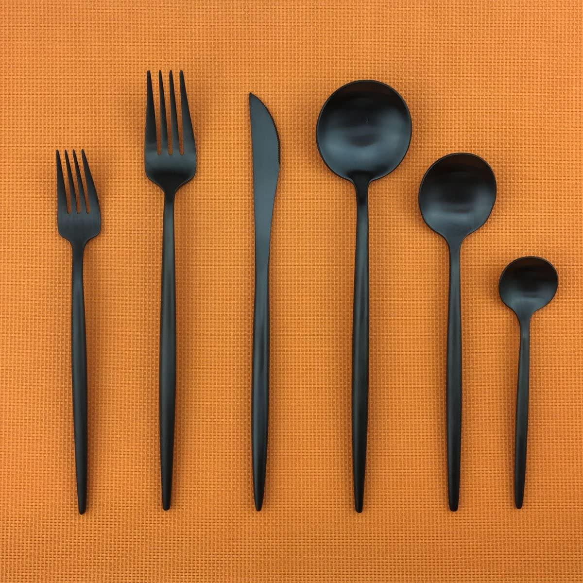 30-Piece Stainless Steel Cutlery Set Minimalist Design-Kitchen & Dining > Cutlery-casanuva-casanuva