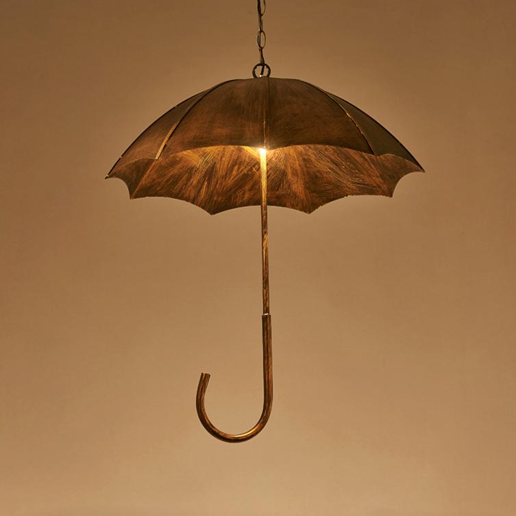 5-Light Retro Industrial Umbrella Chandelier-Lighting > Chandeliers & Pendant Lights-casanuva-100V-120V-Copper-casanuva