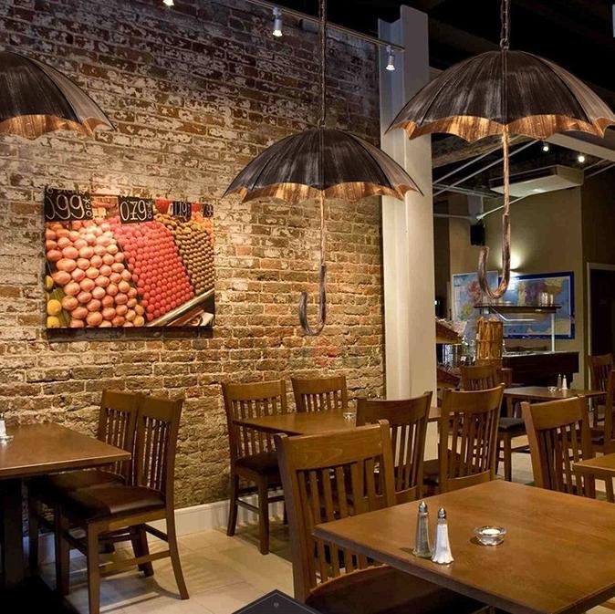 5-Light Retro Industrial Umbrella Chandelier-Lighting > Chandeliers & Pendant Lights-casanuva-casanuva