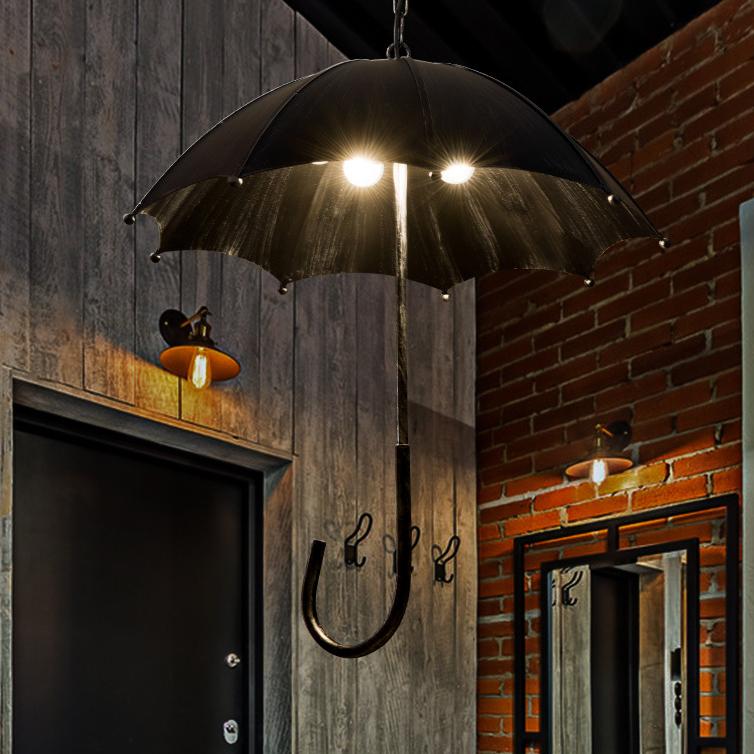 5-Light Retro Industrial Umbrella Chandelier-Lighting > Chandeliers & Pendant Lights-casanuva-220V-240V-Copper-casanuva