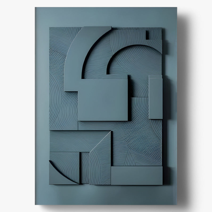 Abstract Art Sculpture for Living Room Decor in Resin-Home Decor > Sculptures & Figurines-casanuva-Blue-20x30CM-casanuva