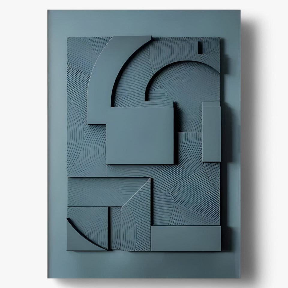Abstract Art Sculpture for Living Room Decor in Resin-Home Decor > Sculptures & Figurines-casanuva-Blue-20x30CM-casanuva