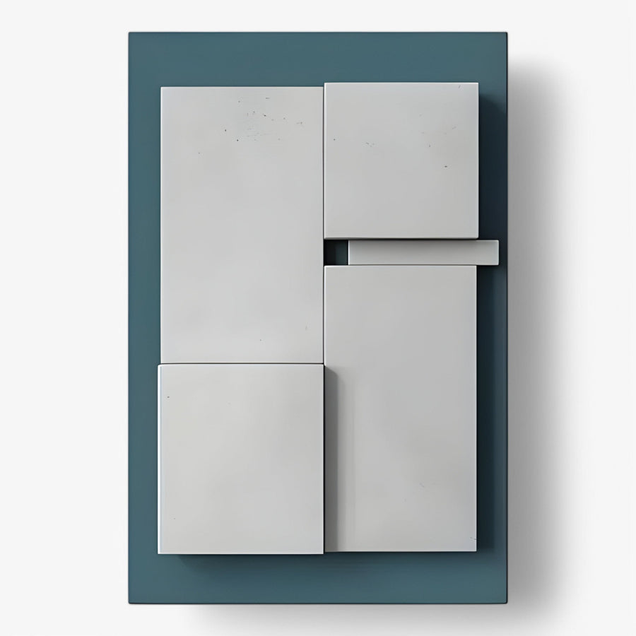 Abstract Art Sculpture for Living Room Decor in Resin-Home Decor > Sculptures & Figurines-casanuva-White Green-20x30CM-casanuva