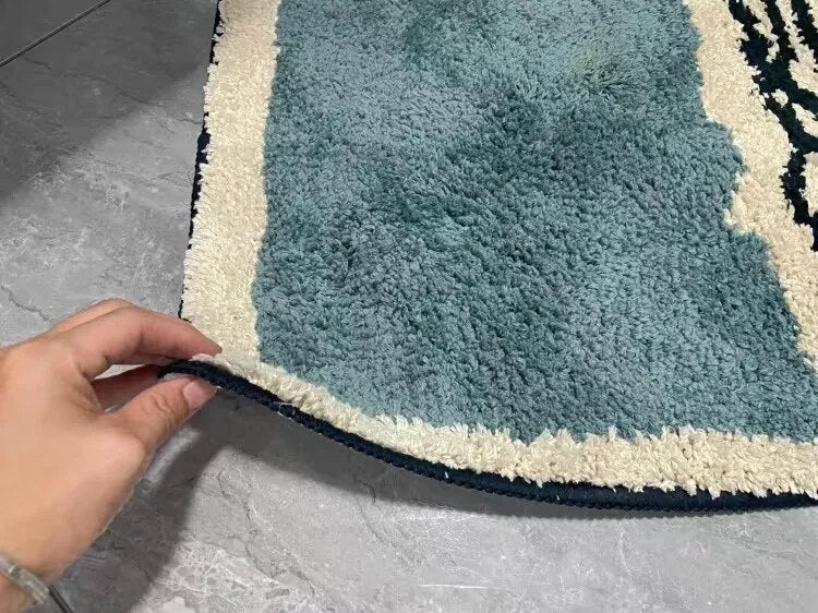 Abstract Bath Mat Handcrafted Nordic Design-Bedding & Bath > Bath Mats-casanuva-casanuva