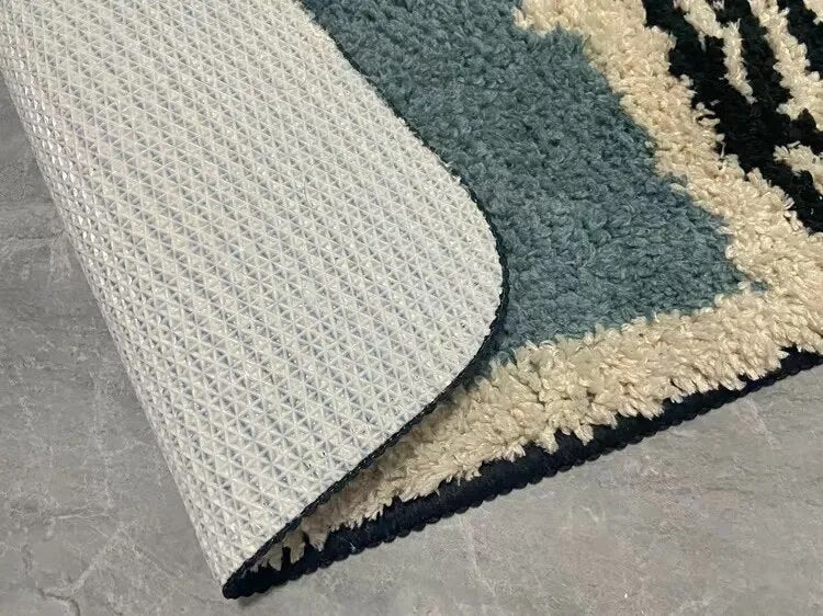 Abstract Bath Mat Handcrafted Nordic Design-Bedding & Bath > Bath Mats-casanuva-casanuva
