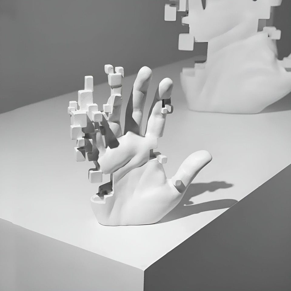 Abstract Hand Sculpture in Resin-Home Decor > Sculptures & Figurines-casanuva-casanuva