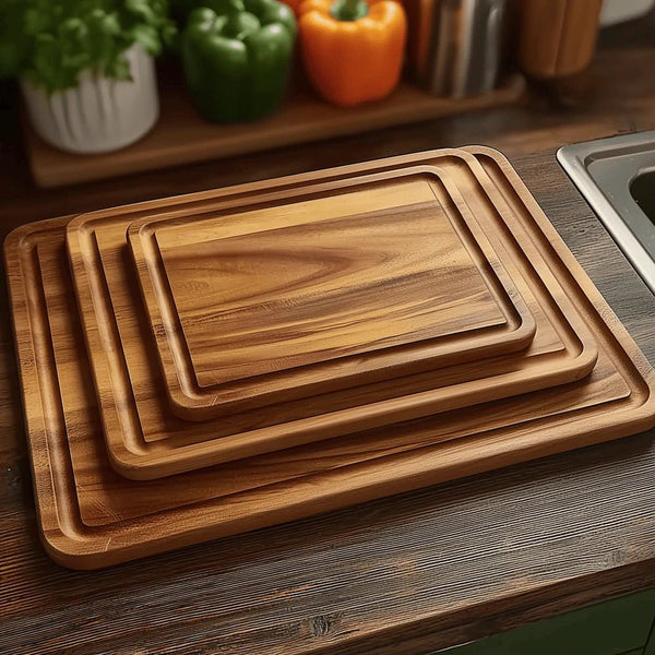 Acacia Wood Cutting Board for Kitchen and Serving-Kitchen & Dining > Cutting Boards-casanuva-casanuva