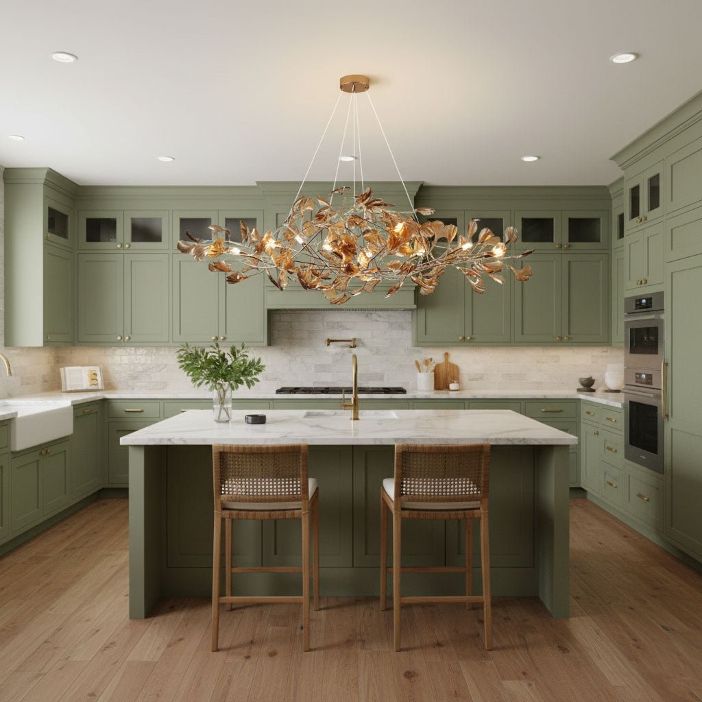 Acrylic Ginkgo Leaf Pendant Light-Lighting > Pendant Lights-casanuva-casanuva