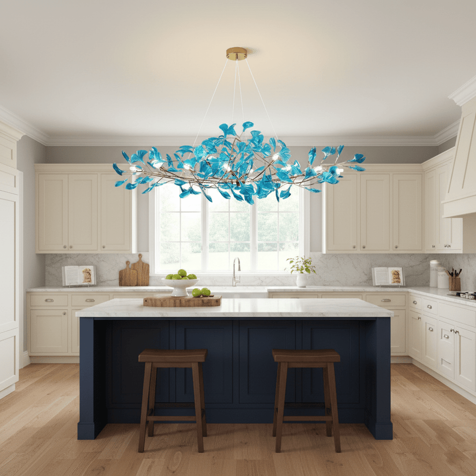 Acrylic Ginkgo Leaf Pendant Light-Lighting > Pendant Lights-casanuva-casanuva