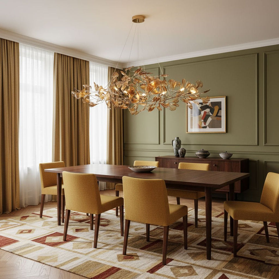 Acrylic Ginkgo Leaf Pendant Light-Lighting > Pendant Lights-casanuva-casanuva