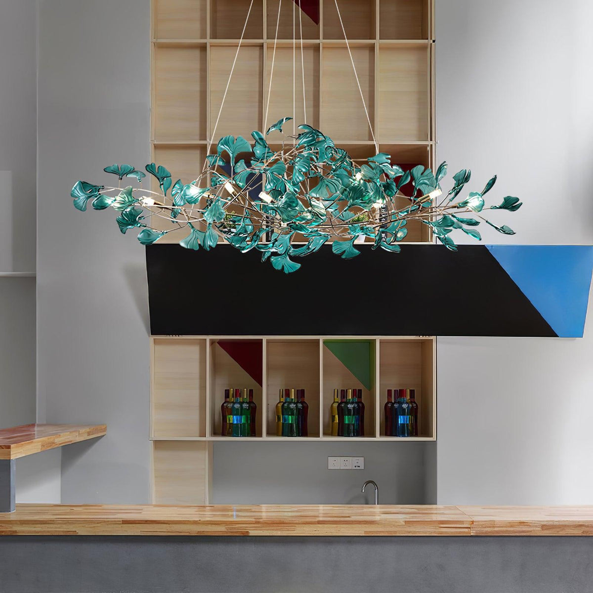Acrylic Ginkgo Leaf Pendant Light-Lighting > Pendant Lights-casanuva-casanuva