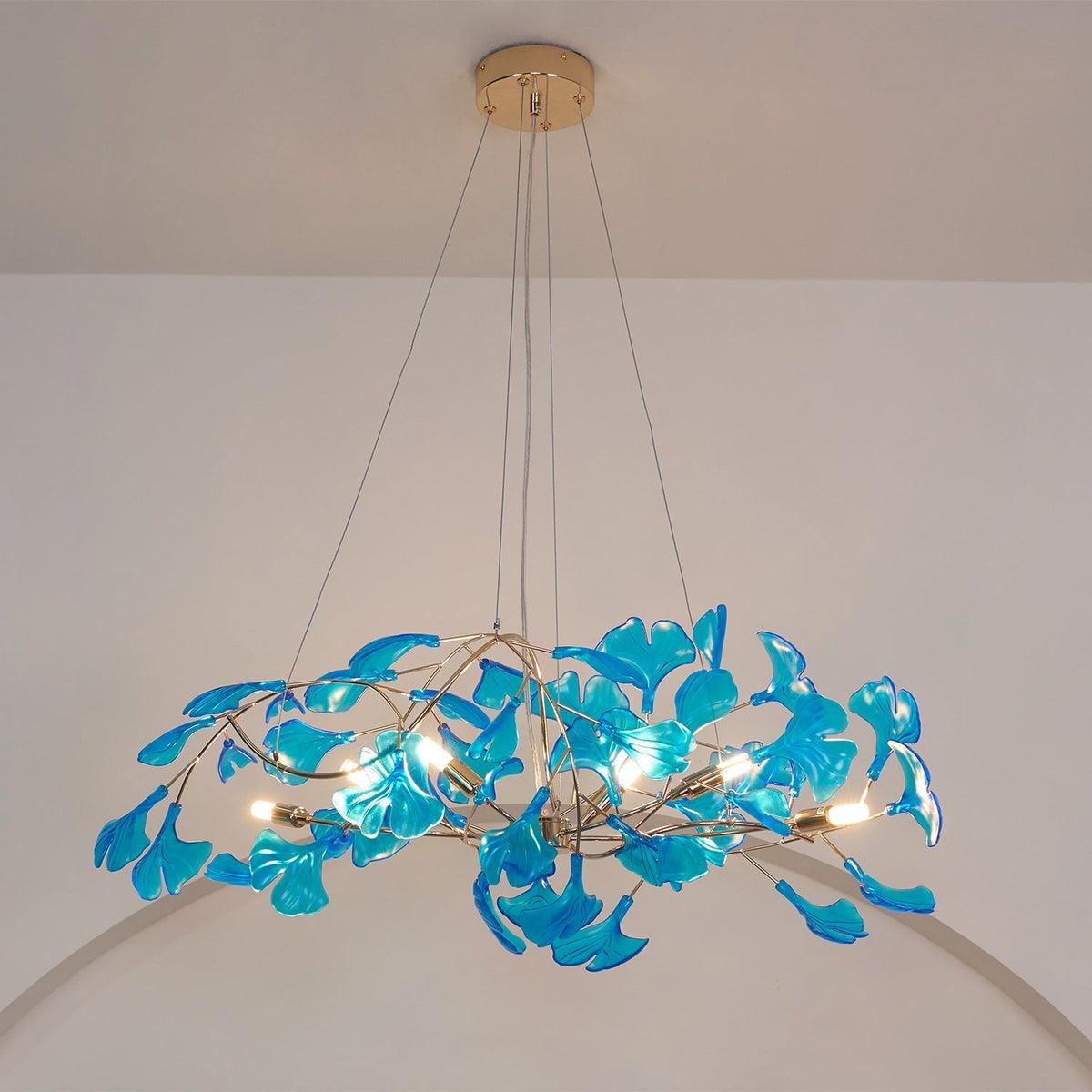 Acrylic Ginkgo Leaf Pendant Light-Lighting > Pendant Lights-casanuva-casanuva