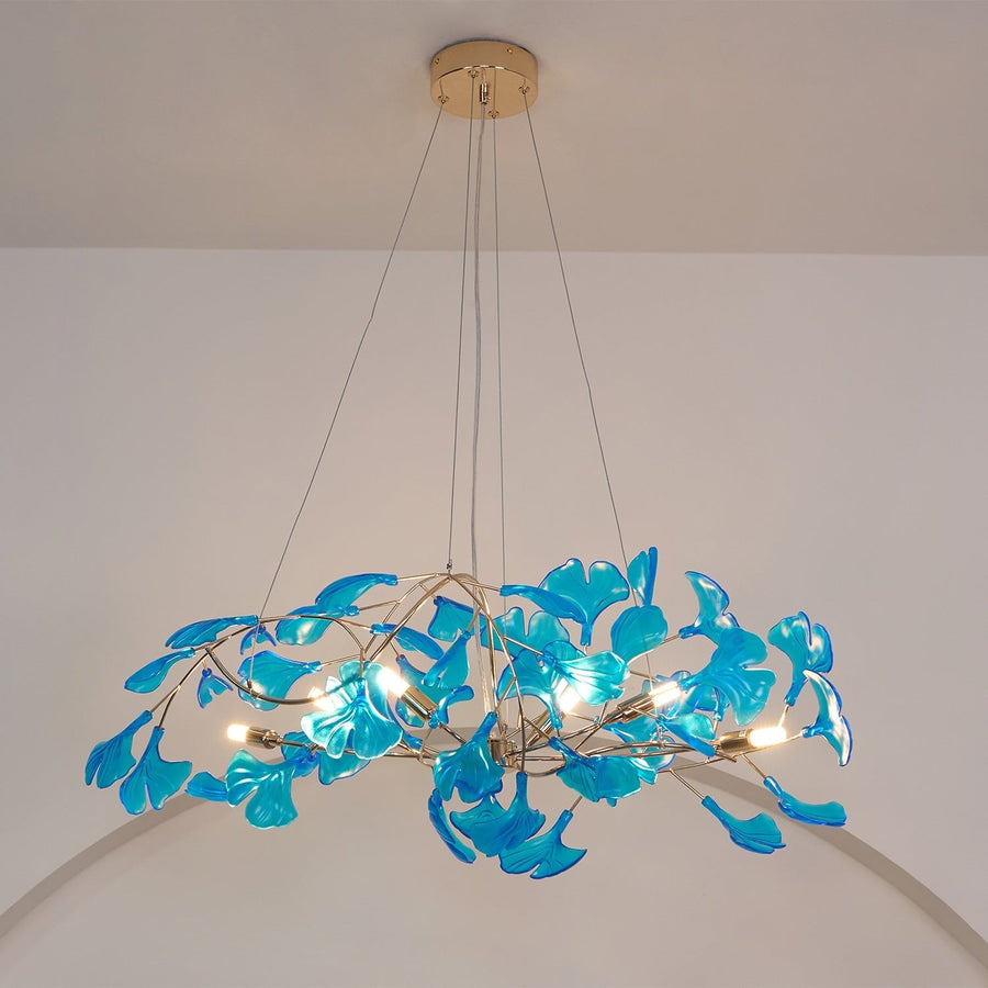 Acrylic Ginkgo Leaf Pendant Light-Lighting > Pendant Lights-casanuva-casanuva