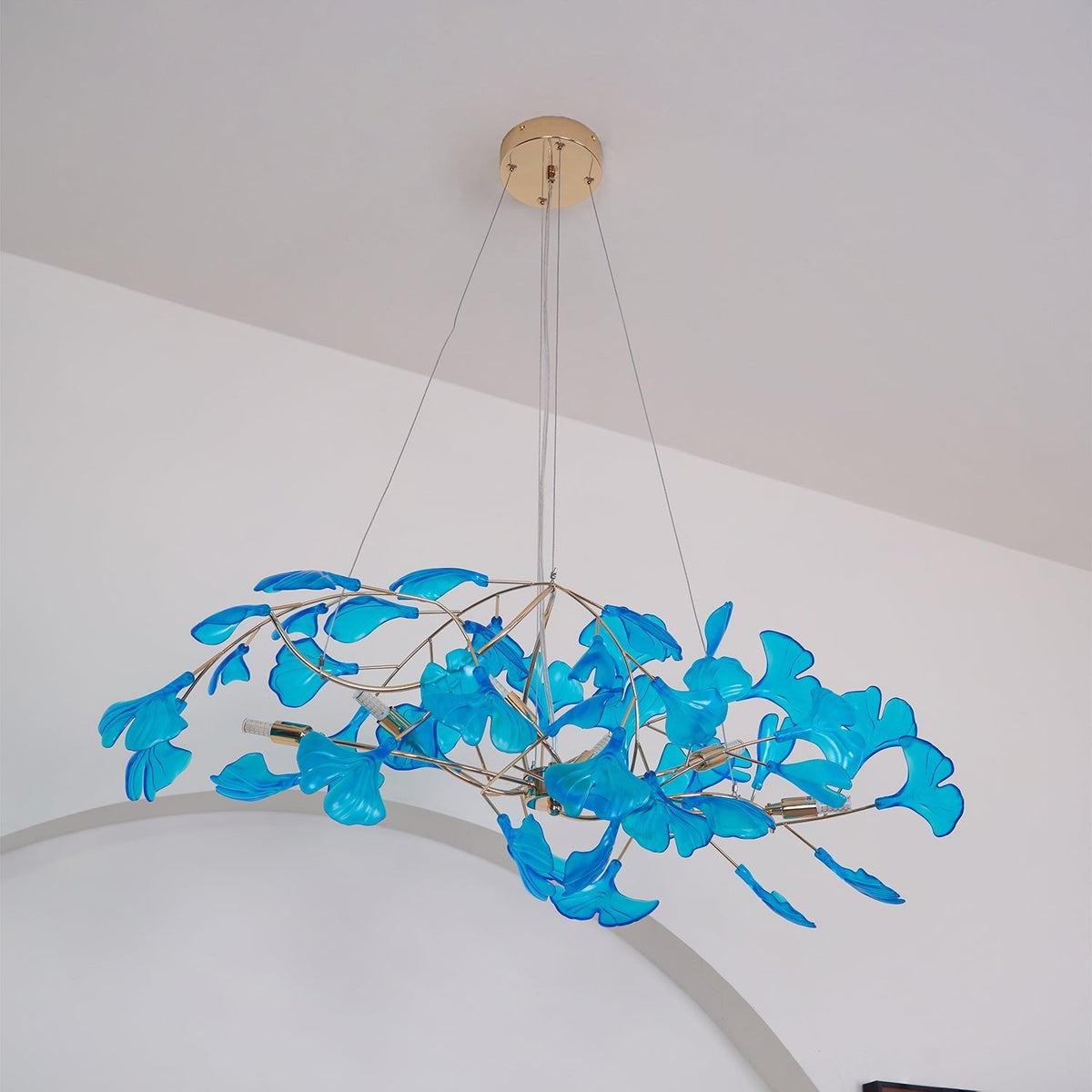 Acrylic Ginkgo Leaf Pendant Light-Lighting > Pendant Lights-casanuva-casanuva