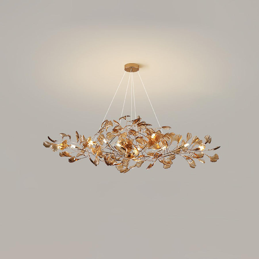 Acrylic Ginkgo Leaf Pendant Light-Lighting > Pendant Lights-casanuva-casanuva