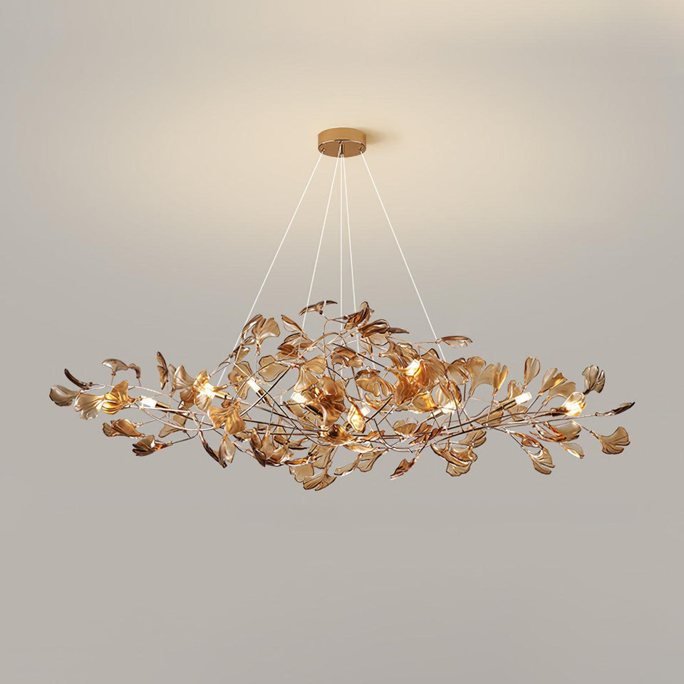 Acrylic Ginkgo Leaf Pendant Light-Lighting > Pendant Lights-casanuva-casanuva