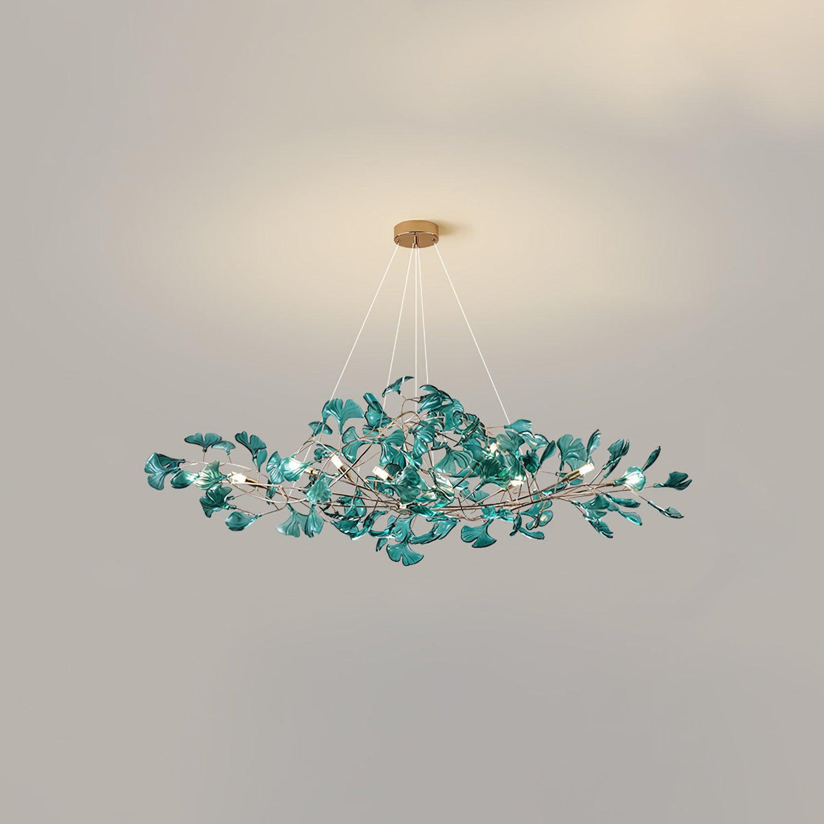 Acrylic Ginkgo Leaf Pendant Light-Lighting > Pendant Lights-casanuva-casanuva
