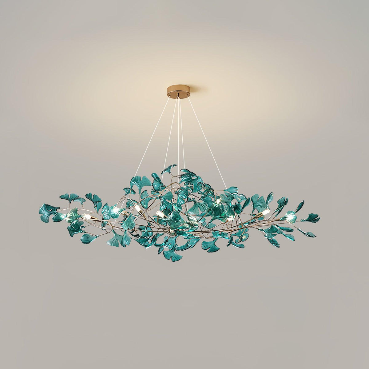 Acrylic Ginkgo Leaf Pendant Light-Lighting > Pendant Lights-casanuva-casanuva