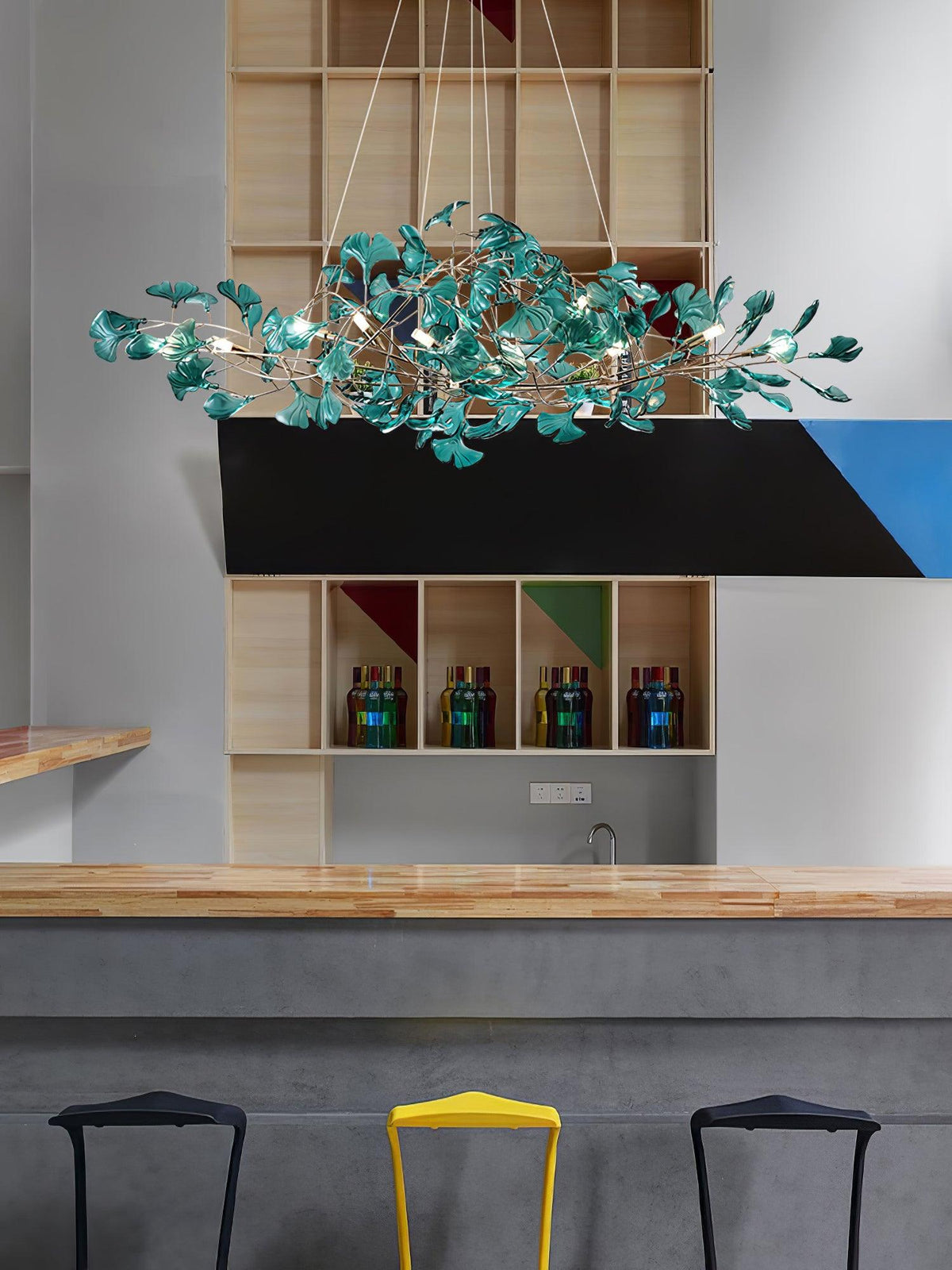 Acrylic Ginkgo Leaf Pendant Light-Lighting > Pendant Lights-casanuva-casanuva
