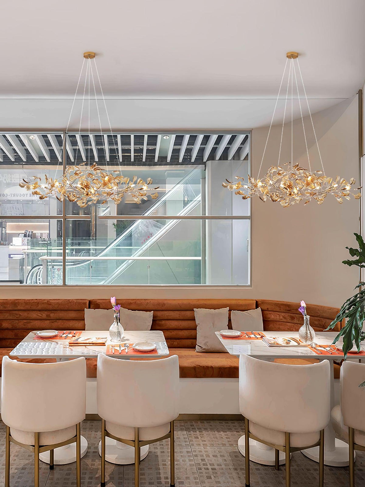 Acrylic Ginkgo Leaf Pendant Light-Lighting > Pendant Lights-casanuva-casanuva