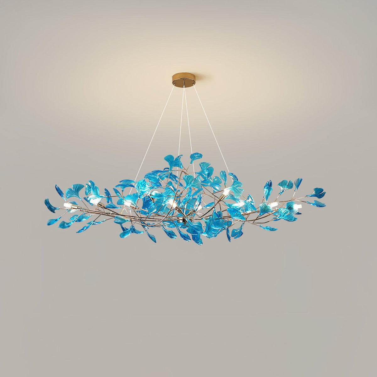 Acrylic Ginkgo Leaf Pendant Light-Lighting > Pendant Lights-casanuva-casanuva