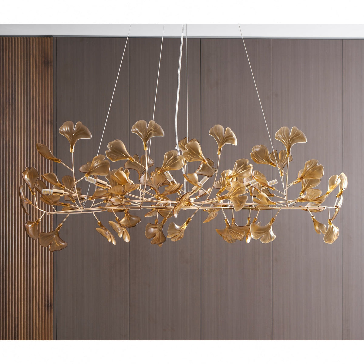 Acrylic Ginkgo Leaf Pendant Light-Lighting > Pendant Lights-casanuva-casanuva