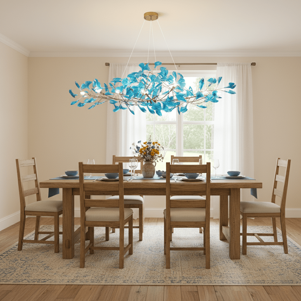 Acrylic Ginkgo Leaf Pendant Light-Lighting > Pendant Lights-casanuva-casanuva