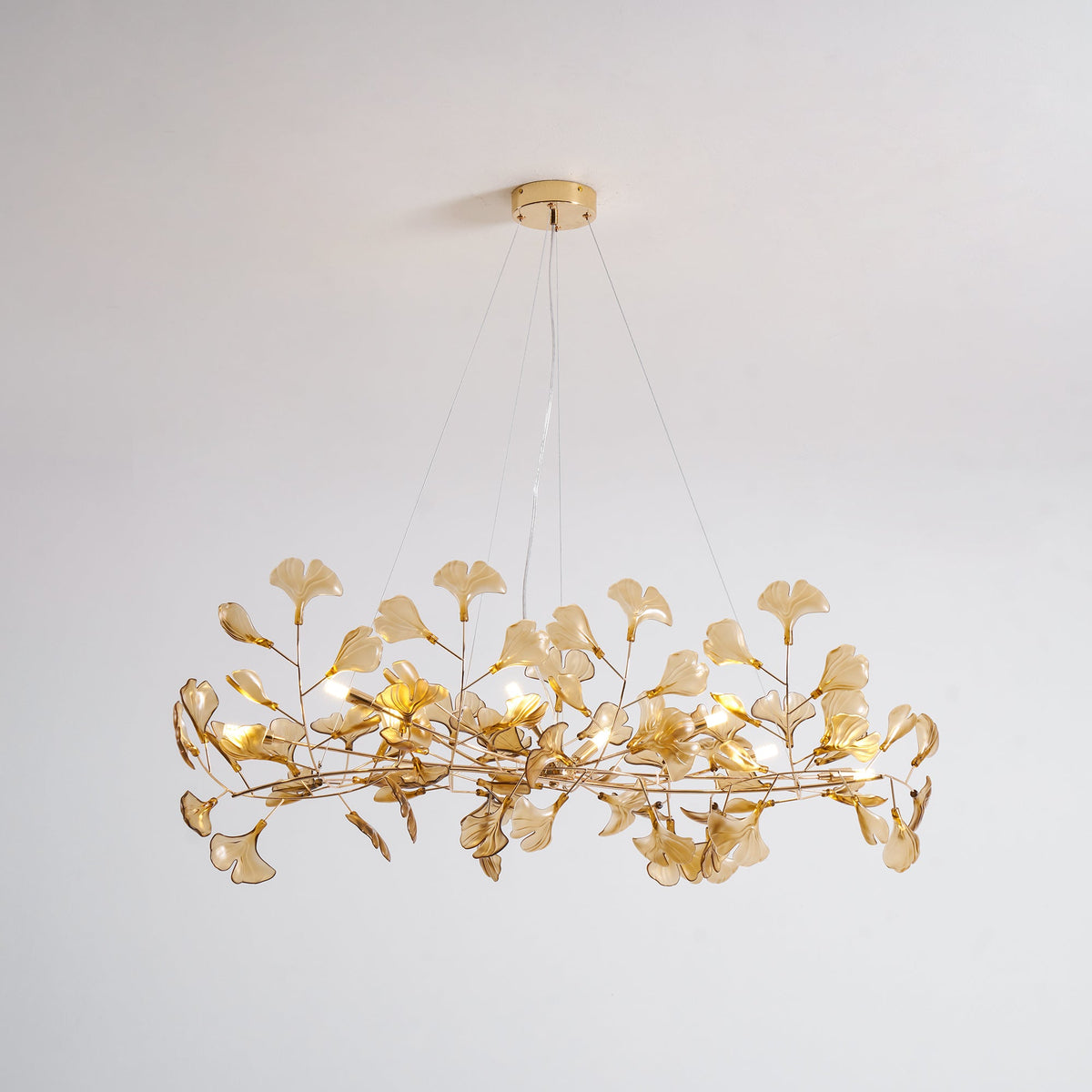Acrylic Ginkgo Leaf Pendant Light-Lighting > Pendant Lights-casanuva-casanuva