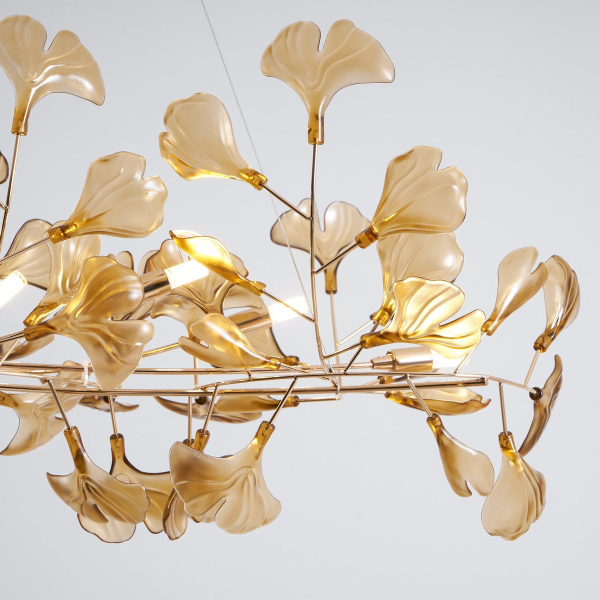 Acrylic Ginkgo Leaf Pendant Light-Lighting > Pendant Lights-casanuva-casanuva
