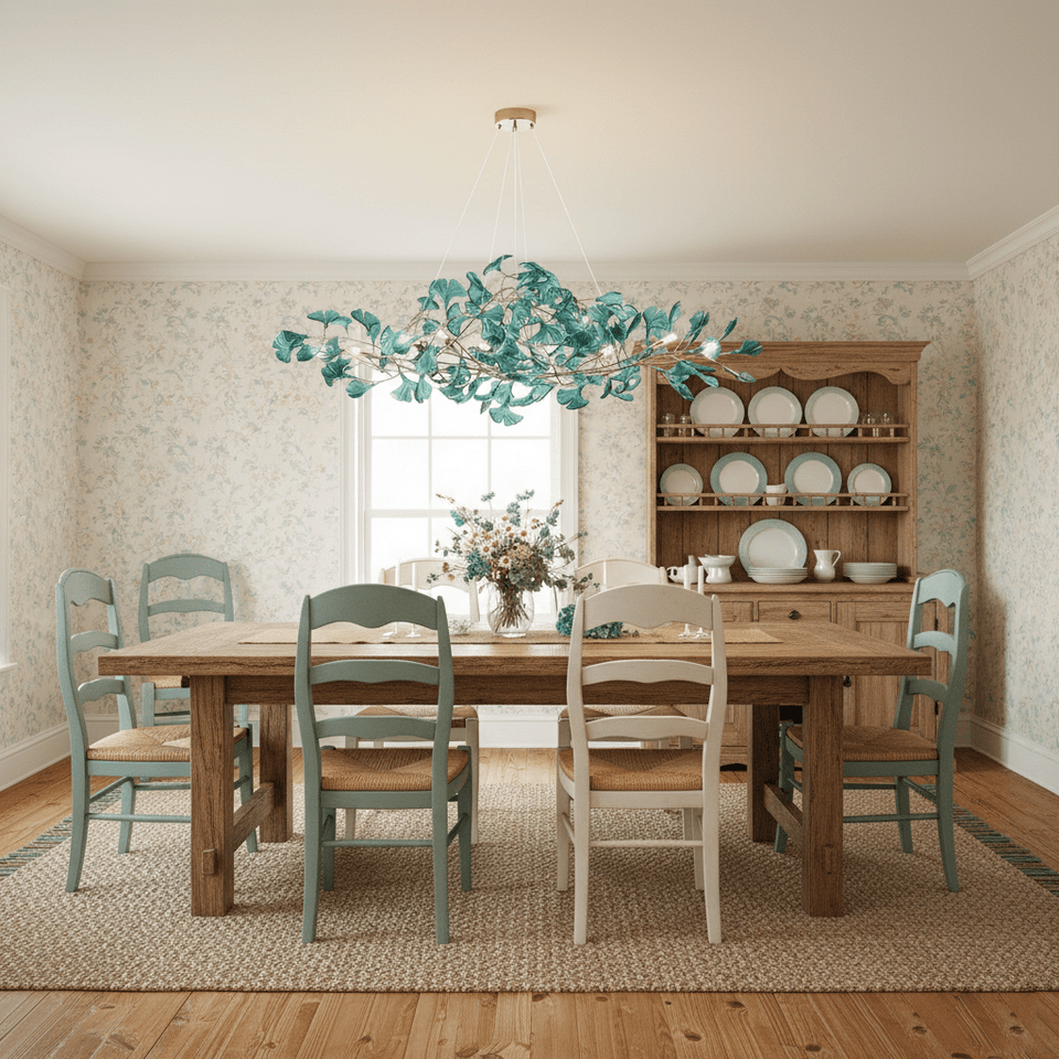 Acrylic Ginkgo Leaf Pendant Light-Lighting > Pendant Lights-casanuva-casanuva
