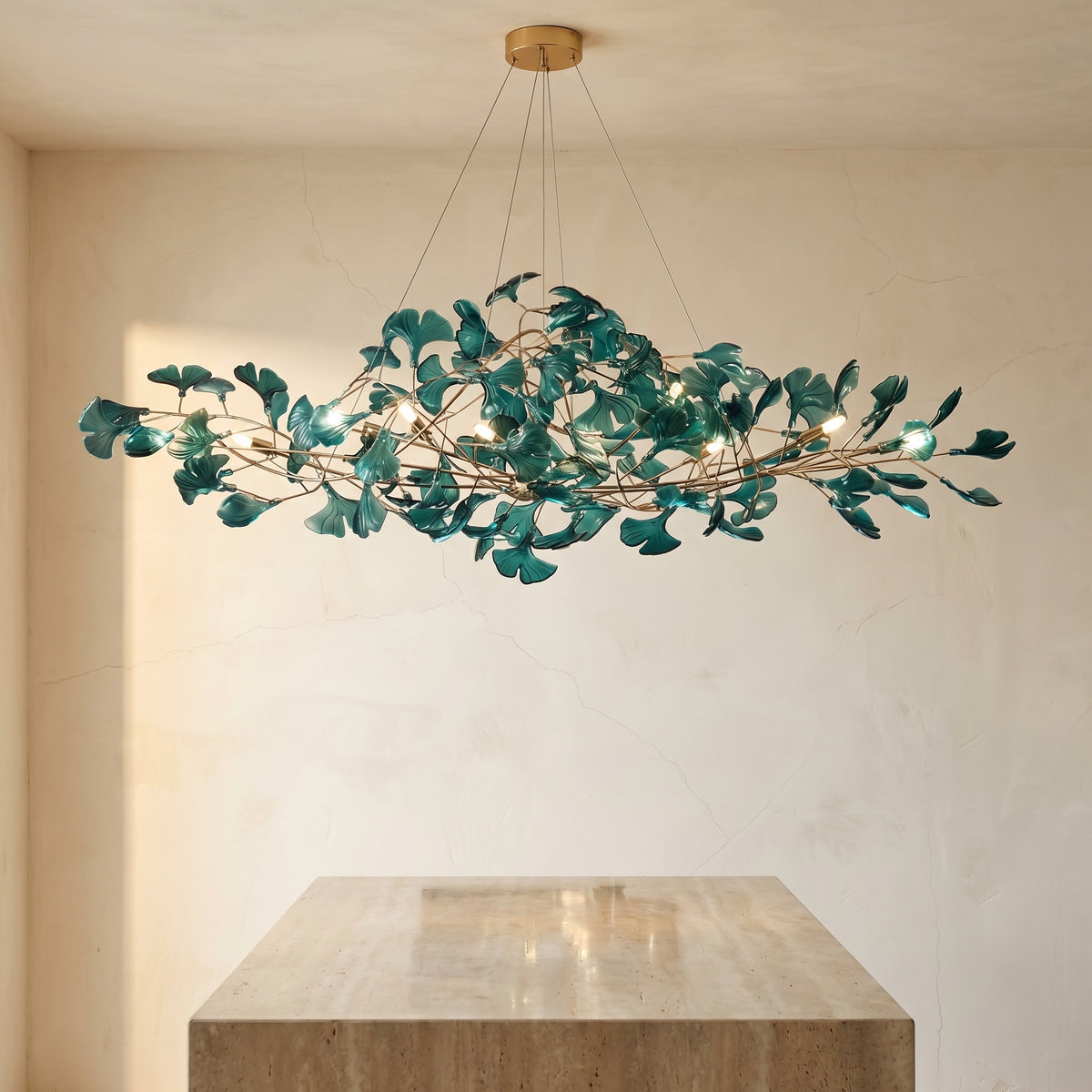 Acrylic Ginkgo Leaf Pendant Light-Lighting > Pendant Lights-casanuva-casanuva