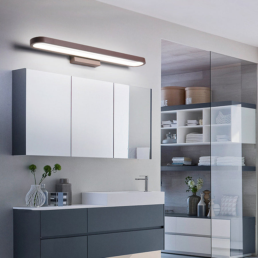 Acrylic LED Wall Lamp for Bathroom Modern Design-Lighting > Wall Lights-casanuva-Brown-D40*H10CM-White Light-casanuva