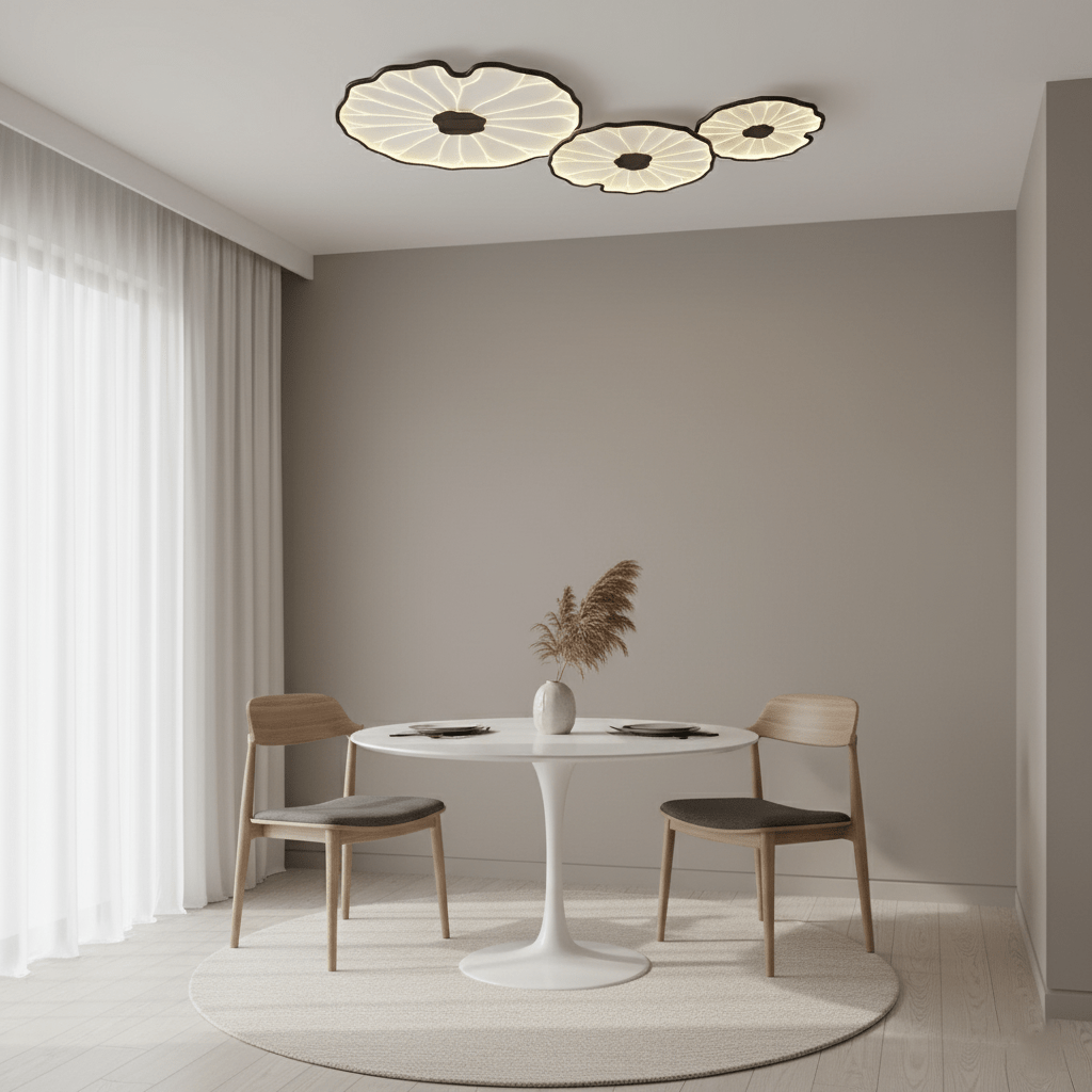 Acrylic Lotus Leaf Ceiling Lamp-Lighting > Ceiling Lights-casanuva-casanuva
