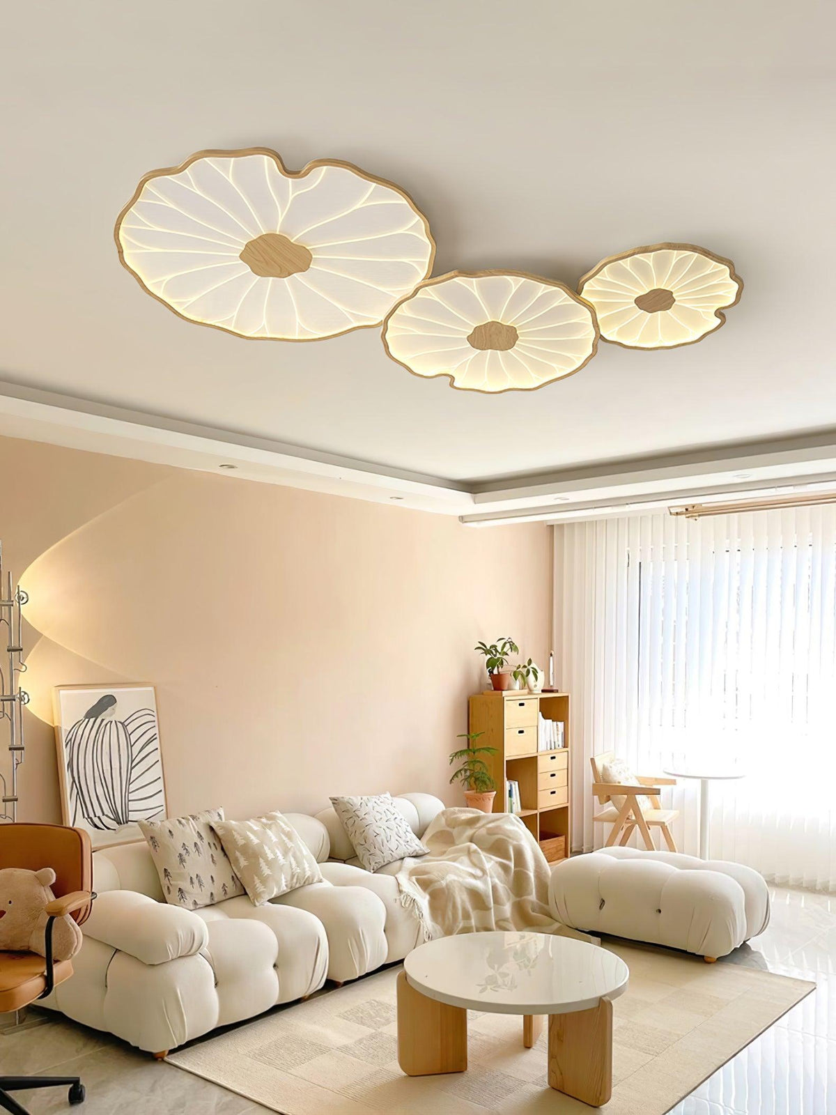 Acrylic Lotus Leaf Ceiling Lamp-Lighting > Ceiling Lights-casanuva-casanuva