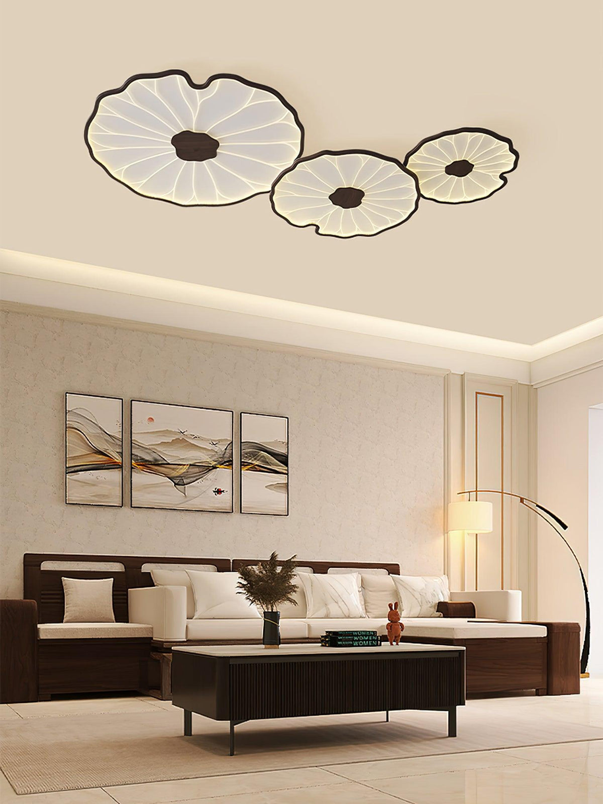 Acrylic Lotus Leaf Ceiling Lamp-Lighting > Ceiling Lights-casanuva-casanuva