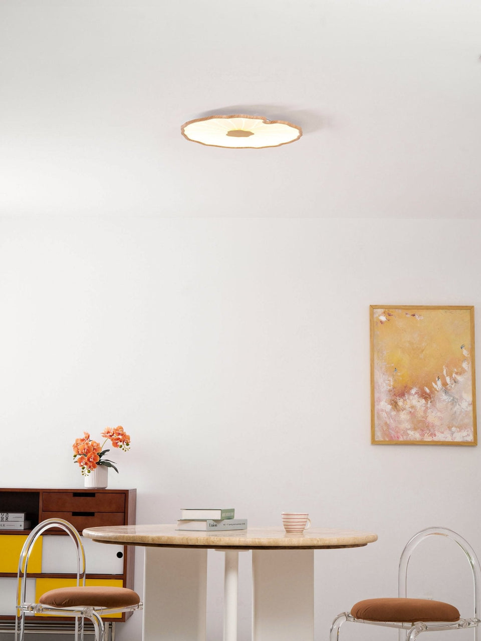 Acrylic Lotus Leaf Ceiling Lamp-Lighting > Ceiling Lights-casanuva-casanuva