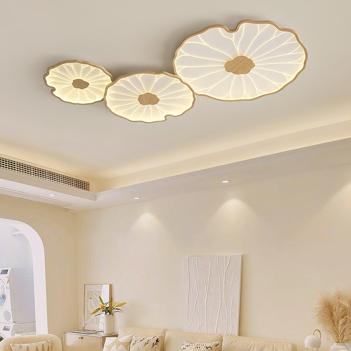 Acrylic Lotus Leaf Ceiling Lamp-Lighting > Ceiling Lights-casanuva-casanuva