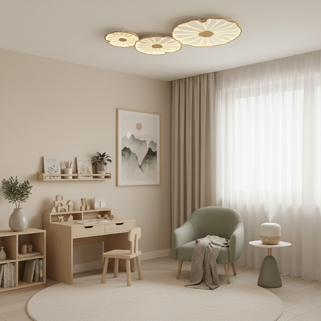Acrylic Lotus Leaf Ceiling Lamp-Lighting > Ceiling Lights-casanuva-casanuva