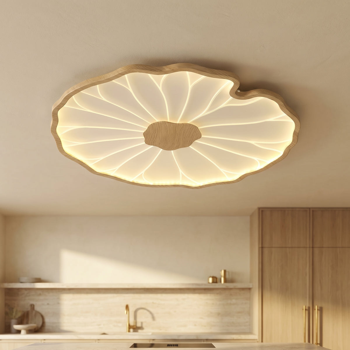 Acrylic Lotus Leaf Ceiling Lamp-Lighting > Ceiling Lights-casanuva-casanuva
