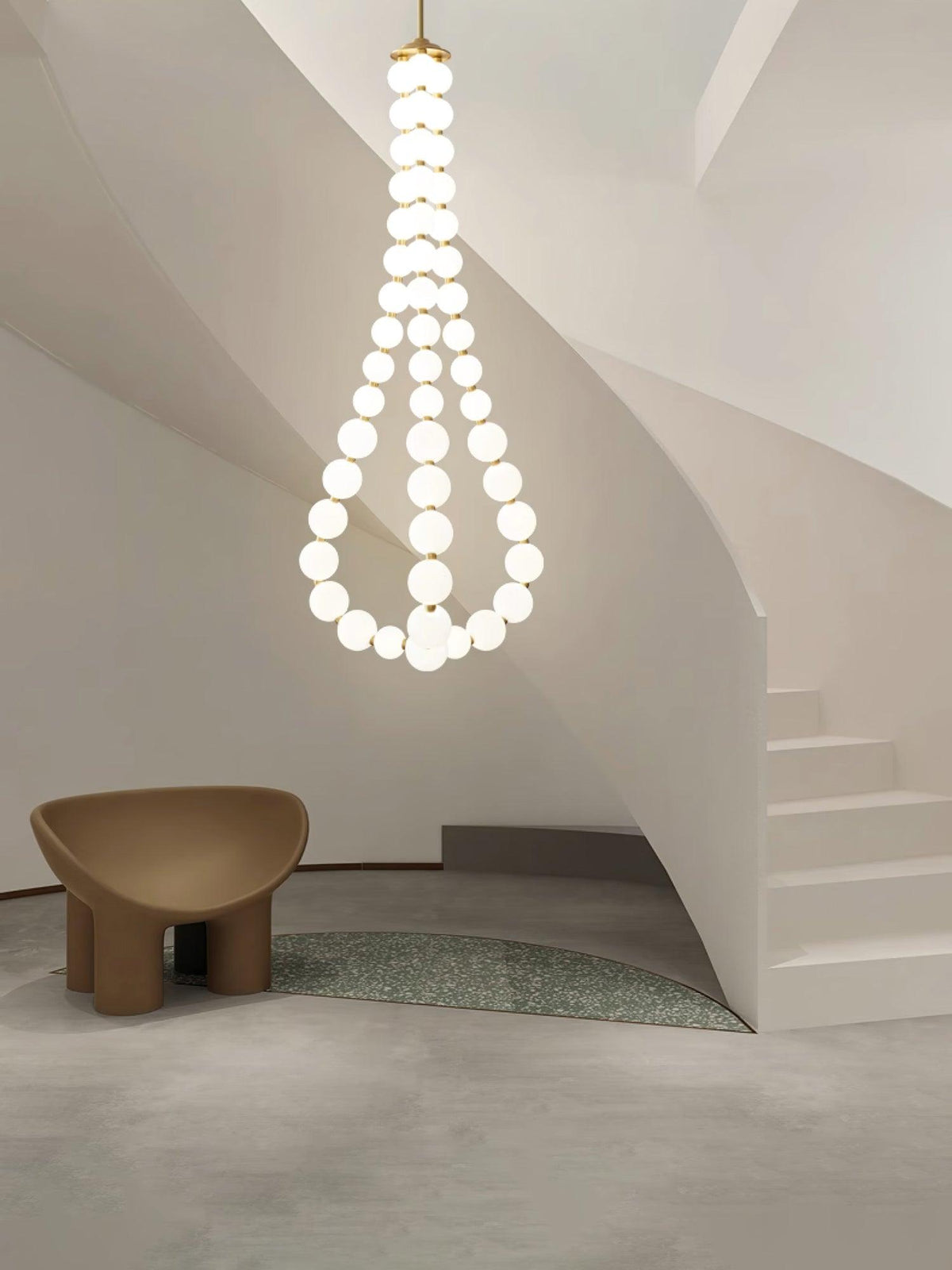 Acrylic Pearl Chandelier Necklace-Lighting > Chandeliers & Pendant Lights-casanuva-casanuva