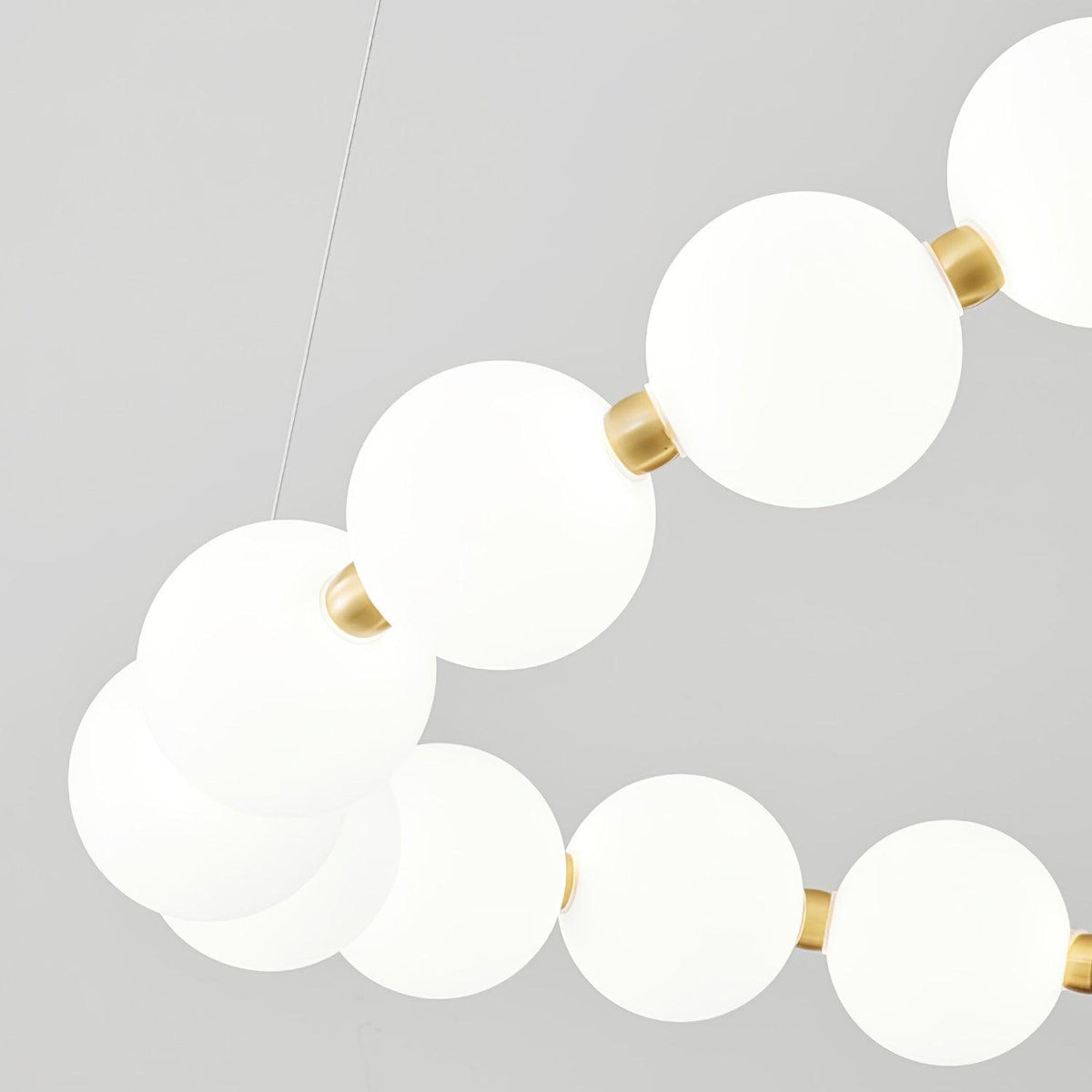 Acrylic Pearl Chandelier Necklace-Lighting > Chandeliers & Pendant Lights-casanuva-casanuva