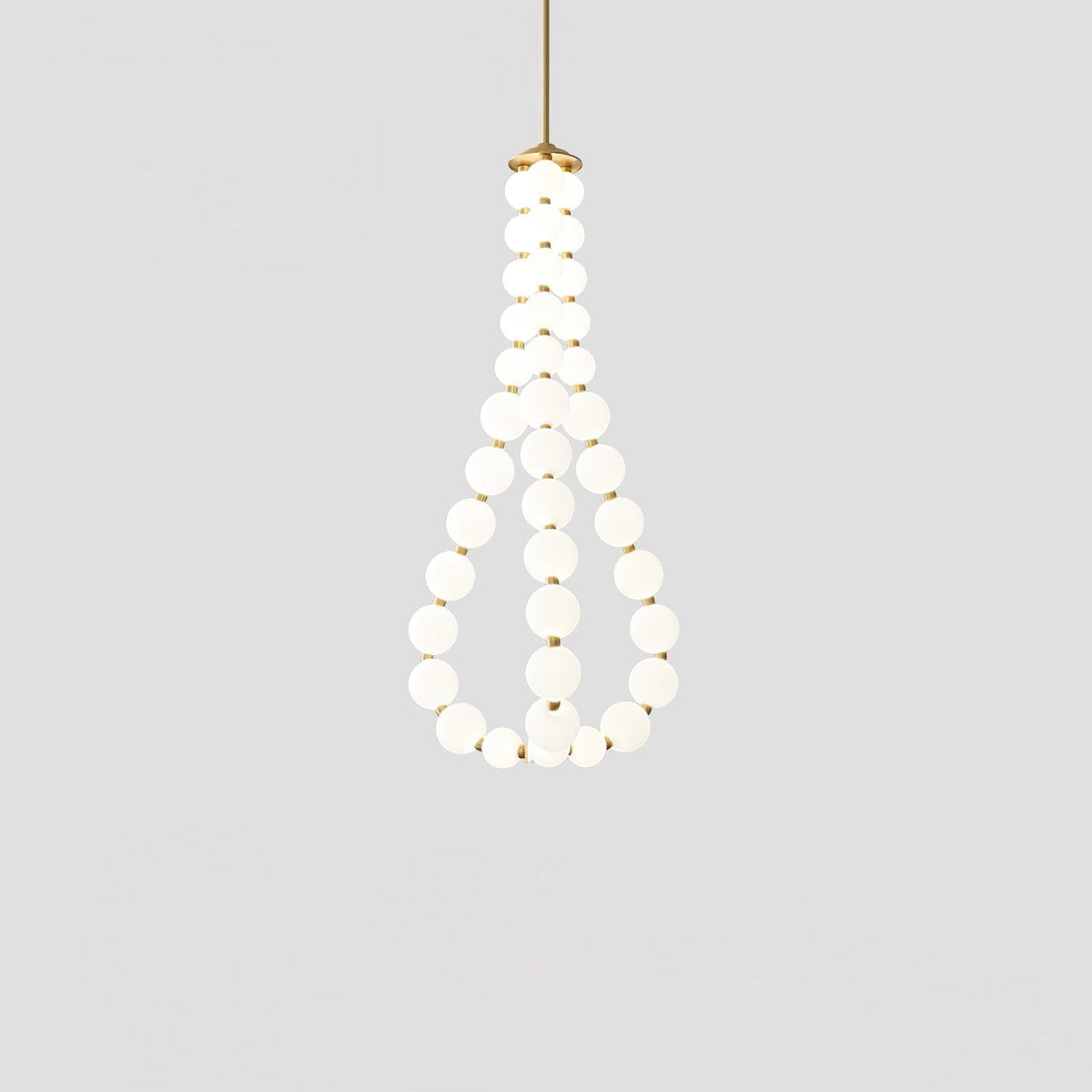 Acrylic Pearl Chandelier Necklace-Lighting > Chandeliers & Pendant Lights-casanuva-casanuva