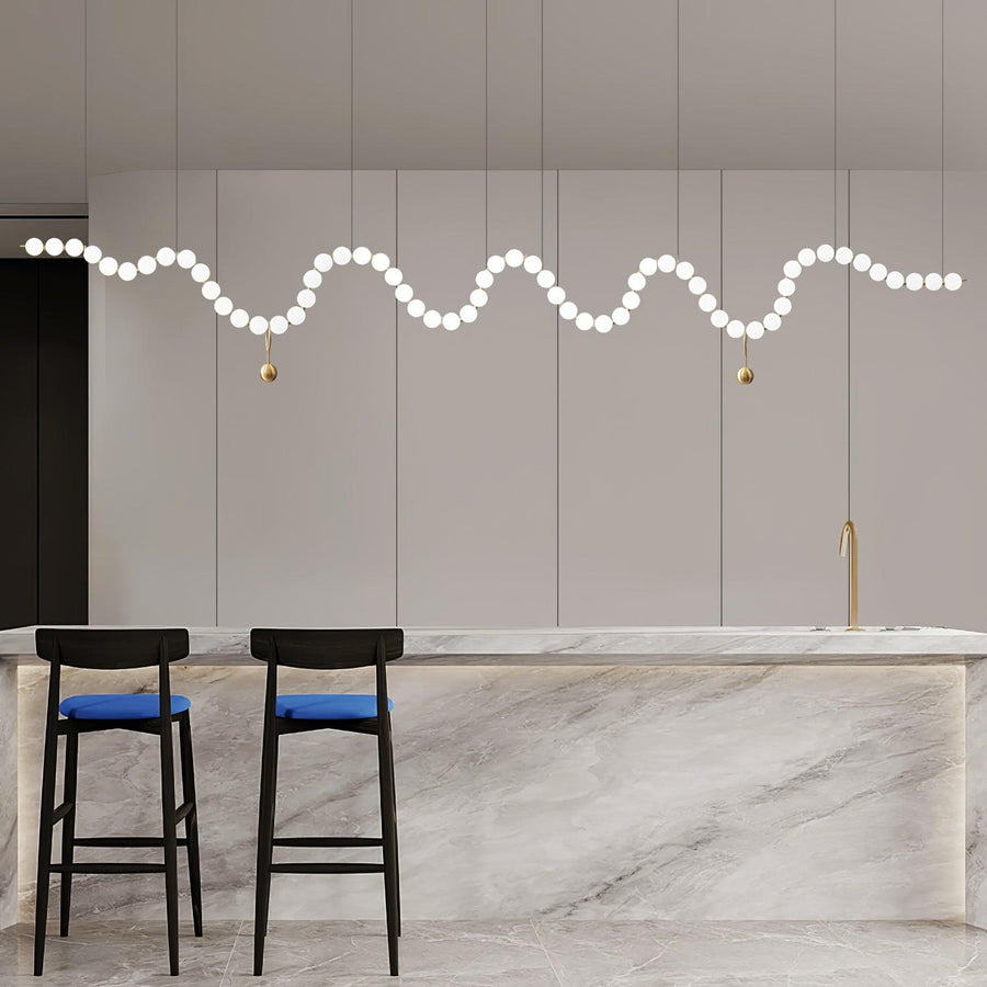 Acrylic Pearl Chandelier Necklace-Lighting > Chandeliers & Pendant Lights-casanuva-casanuva