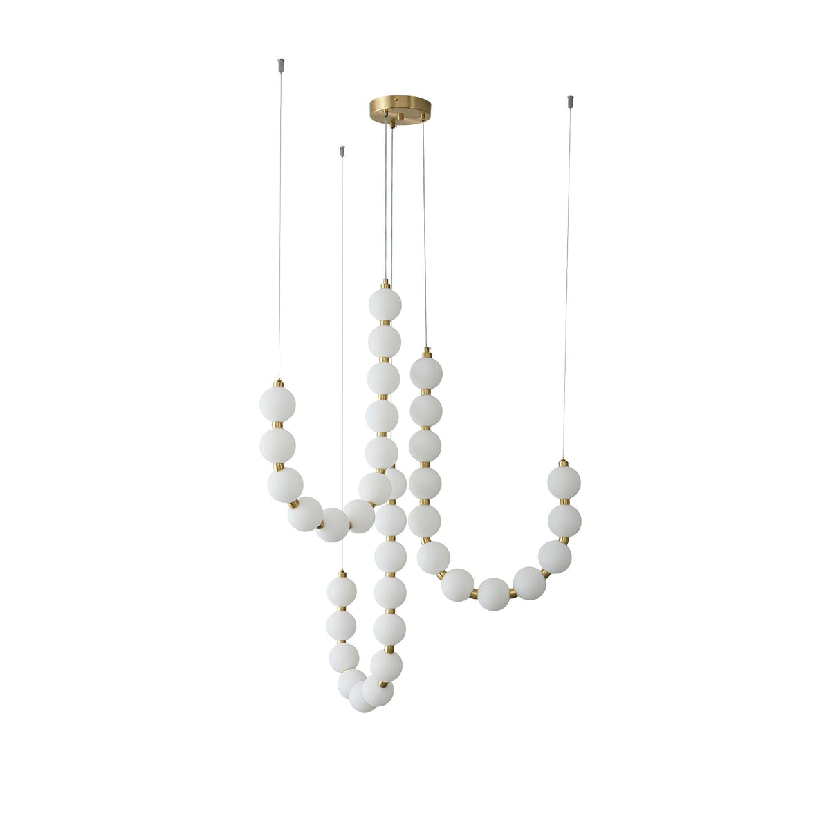 Acrylic Pearl Chandelier Necklace-Lighting > Chandeliers & Pendant Lights-casanuva-casanuva