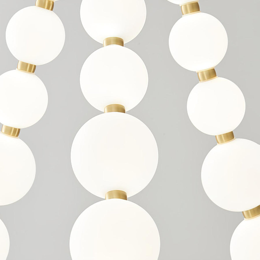 Acrylic Pearl Chandelier Necklace-Lighting > Chandeliers & Pendant Lights-casanuva-casanuva