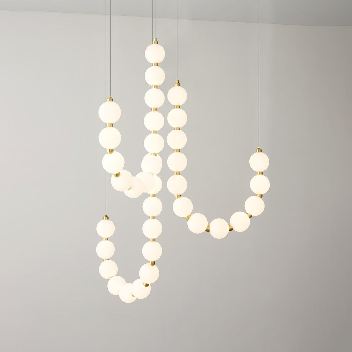Acrylic Pearl Chandelier Necklace-Lighting > Chandeliers & Pendant Lights-casanuva-casanuva
