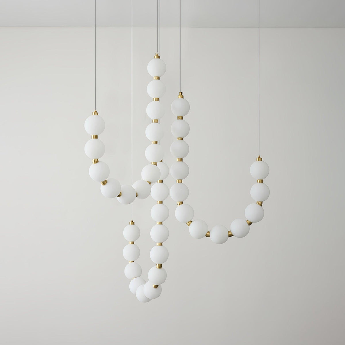 Acrylic Pearl Chandelier Necklace-Lighting > Chandeliers & Pendant Lights-casanuva-casanuva