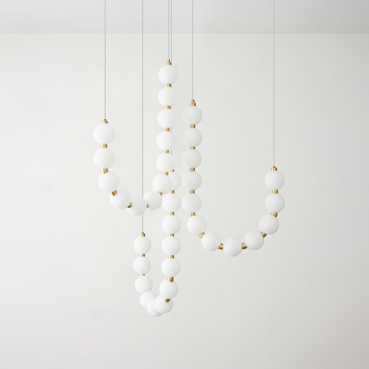 Acrylic Pearl Chandelier Necklace-Lighting > Chandeliers & Pendant Lights-casanuva-casanuva