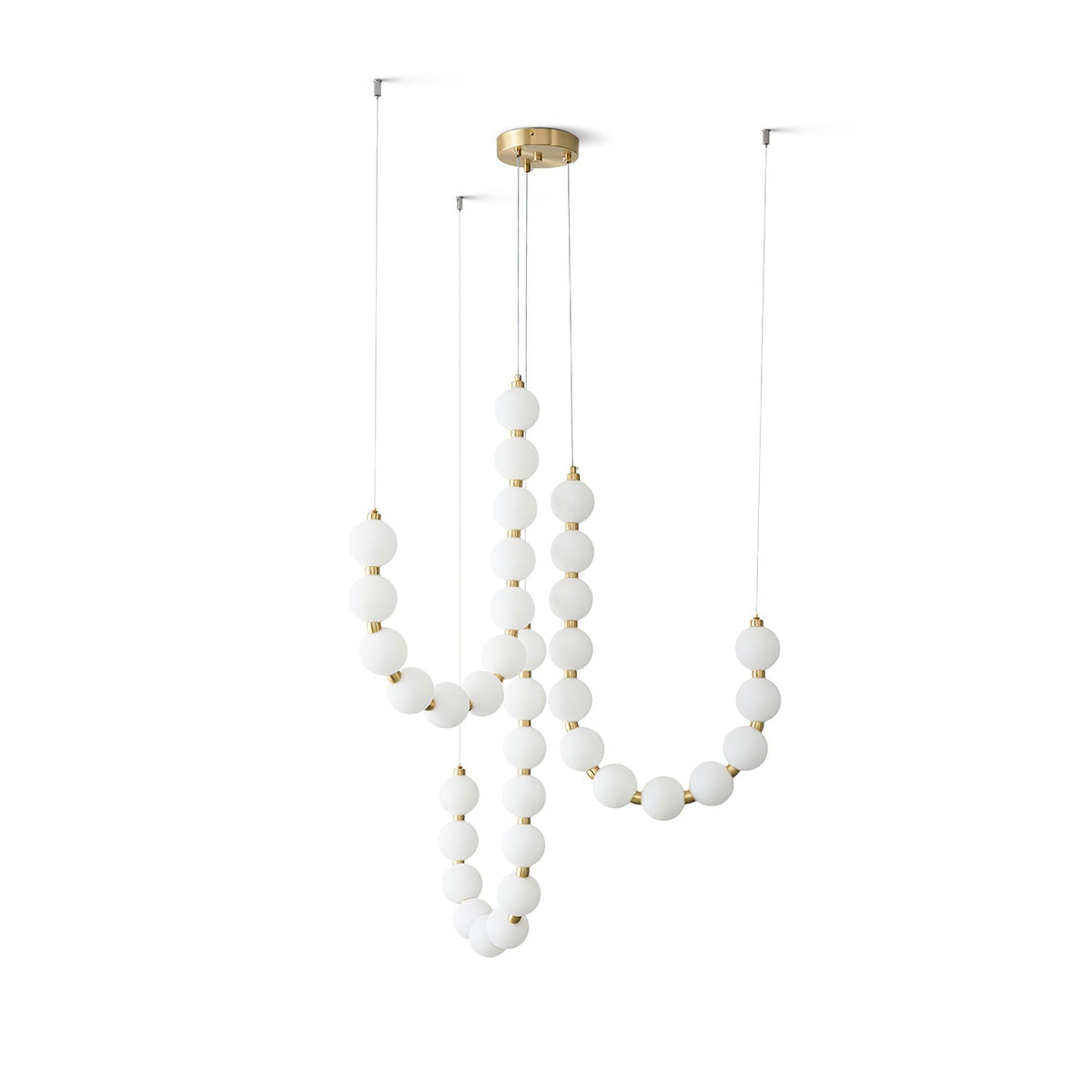 Acrylic Pearl Chandelier Necklace-Lighting > Chandeliers & Pendant Lights-casanuva-casanuva