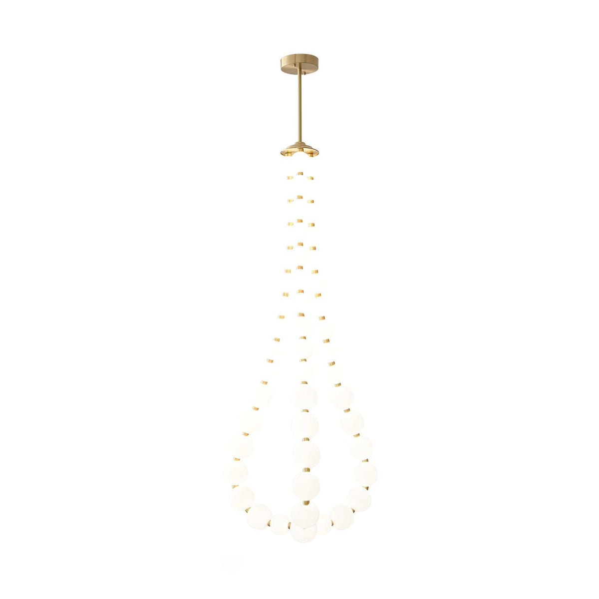 Acrylic Pearl Chandelier Necklace-Lighting > Chandeliers & Pendant Lights-casanuva-casanuva